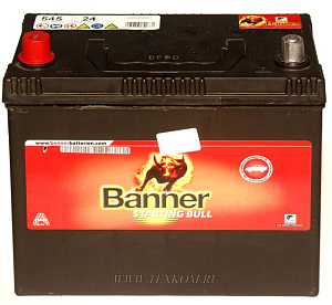 Аккумуляторная батарея BANNER STARTING BULL 6СТ45з прям.универ.кл. Австрия 238х129х201