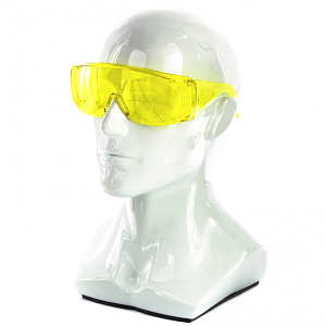 Очки защитные открытого типа, желтые, ударопрочный поликарбонат, бок. и верх. защита СИБРТЕХ
