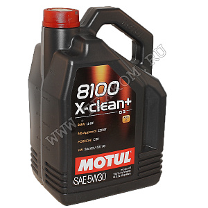 Масло моторное MOTUL 8100 X-Clean + 5W30 С3 синт. 5л.