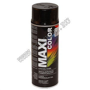 Краска MAXI COLOR черная глянц. аэрозоль 400мл