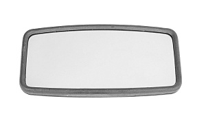 Зеркало боковое ЗИЛ-5301, ПАЗ основное сфер.с обогревом 12V 405*205мм КРУГОВОЙ ОБЗОР