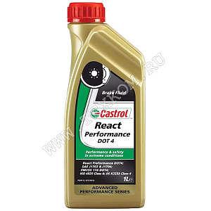 Жидкость тормозная CASTROL REACT PERFORMANCE DOT-4 1л