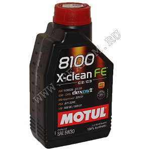 Масло моторное MOTUL 8100 X-Clean 5w30 синт FE 1л.