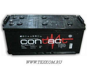 Аккумуляторная батарея Contact 6СТ190з кл.конус (справа+) Россия 516х223х223