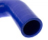 Патрубок КАМАЗ-54115 радиатора верхний длинный синий силикон (L=290мм,d=60/45) MEGAPOWER