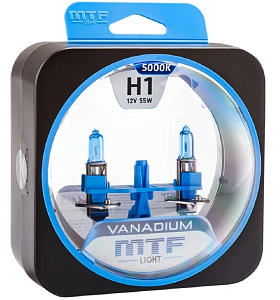 Лампа H1 55W Vanadium 5000K MTF