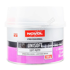 Шпатлевка NOVOL UNISOFT мягкая 0,5кг.