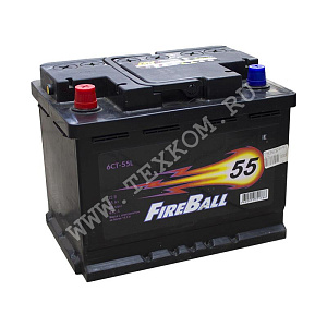 Аккумуляторная батарея FIRE BALL 6СТ55з прям 242х175х190