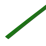 Трубка термоусадочная 8.0 / 4.0 мм 1м зеленая REXANT