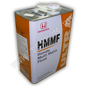 Масло трансмиссионное HONDA HMMF Ultra для вариаторов 4л
