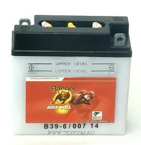 Аккумуляторная батарея BANNER BIKE Bull 3СТ7 сухой+электролит Австрия 126х48х126