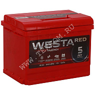 Аккумуляторная батарея WESTA RED 6СТ 60VLR обр.низ. 600А 242х175х175