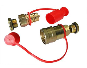 Головка соединительная тормозной системы(быстросъем.) М16/М22 Fer-ro (к-т красный с заглушкой)