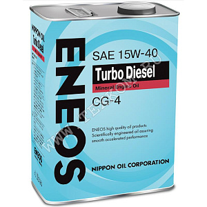Масло моторное ENEOS/MITSUBISHI TURBO DIESEL 15W40 CG-4 4л.мин.