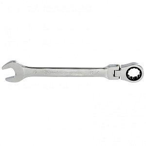 Ключ комбинированный 19мм трещоточный шарнирный MATRIX