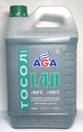 Жидкость охлаждающая AGA-L40 тосол сине-зеленый G-11 5кг